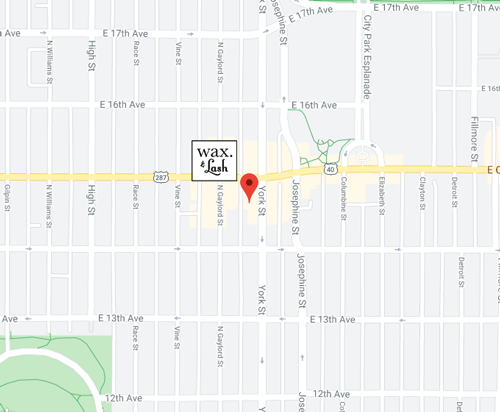 Wax & Lash Colfax Map